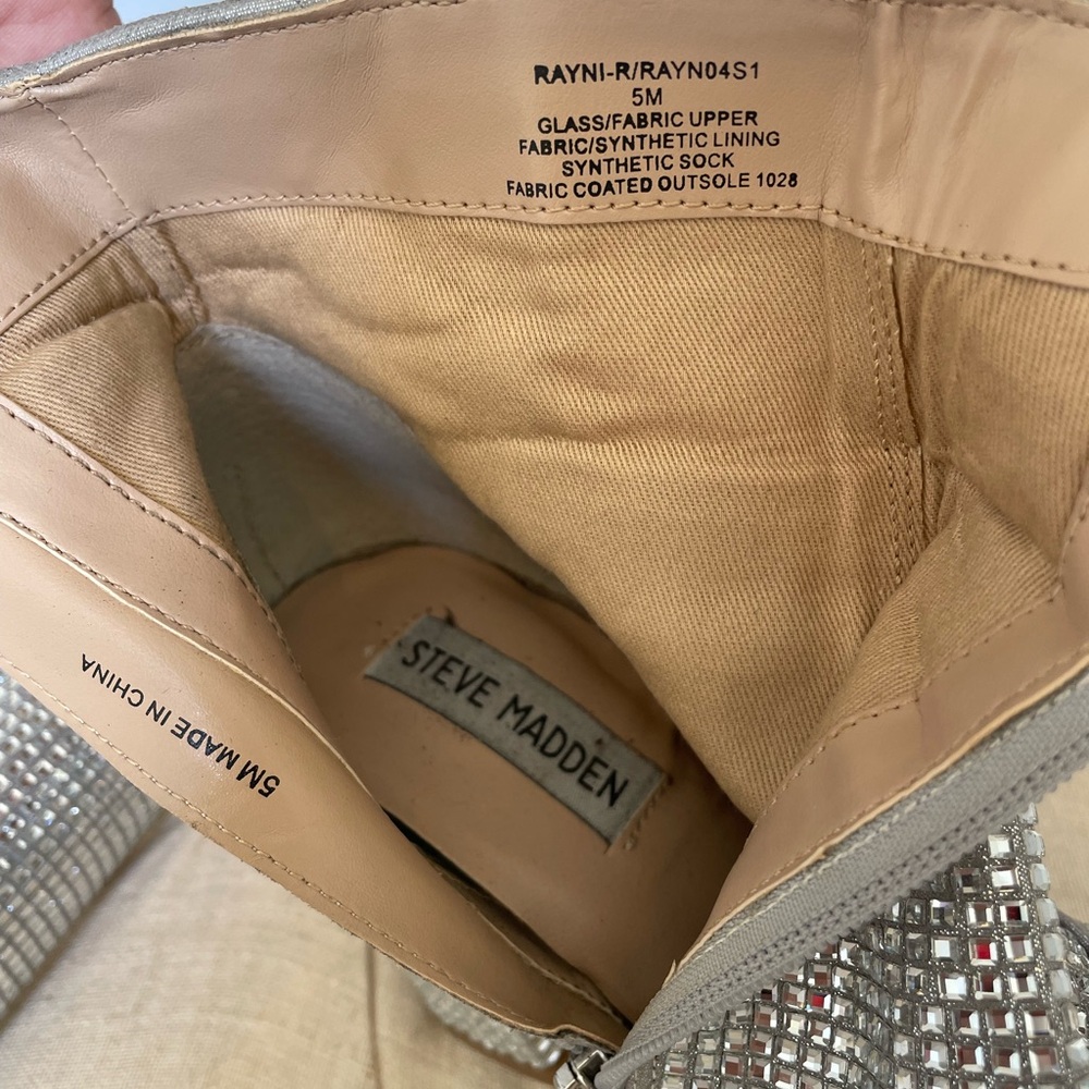 Steve Madden Rhinestone Booties 5 - Picture 4 of 7